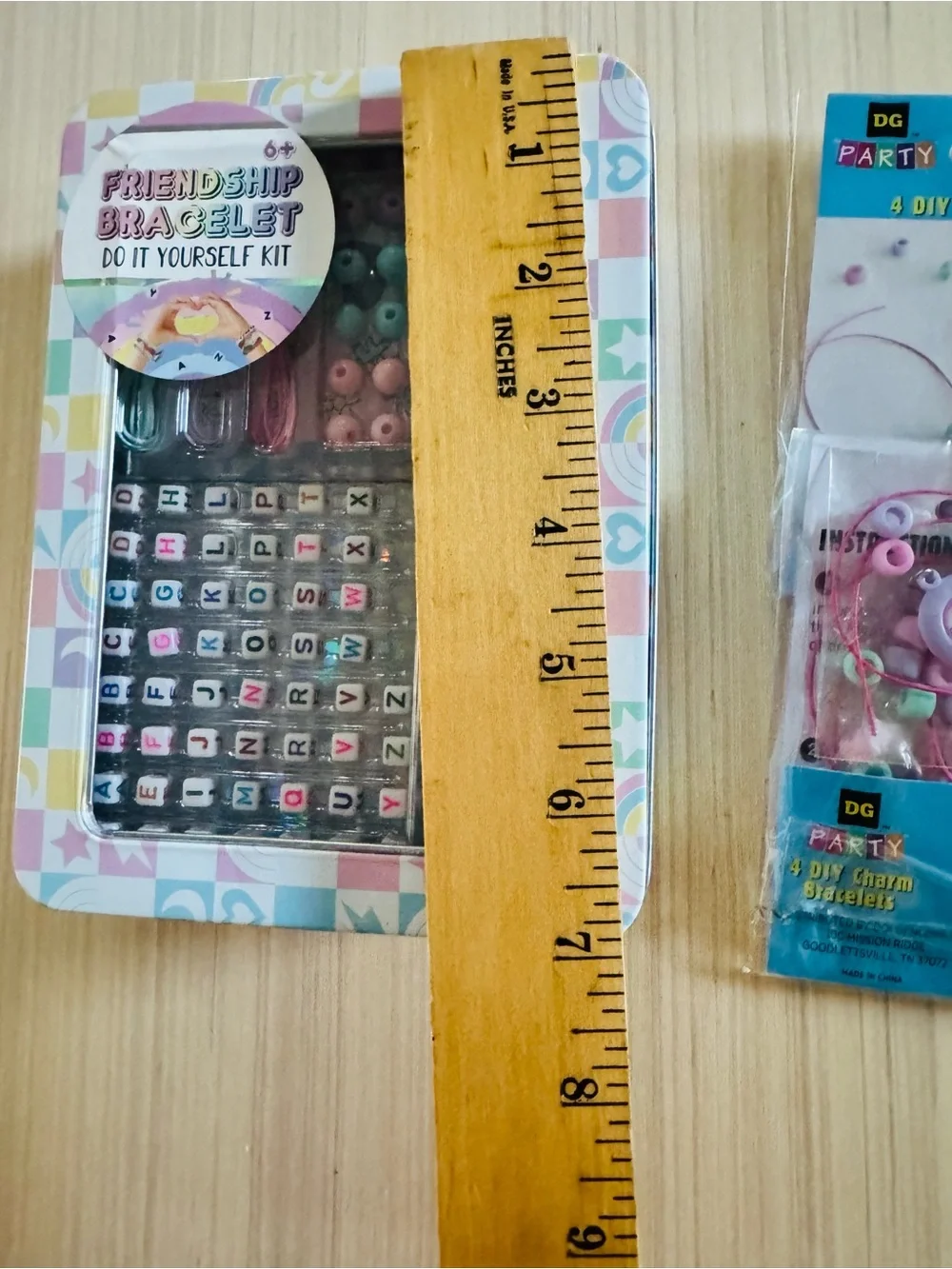 Friendship Bracelet DIY Kit with Pink Charm Bracelets